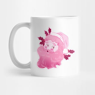 Vintage retro pink Santa Claus Mug